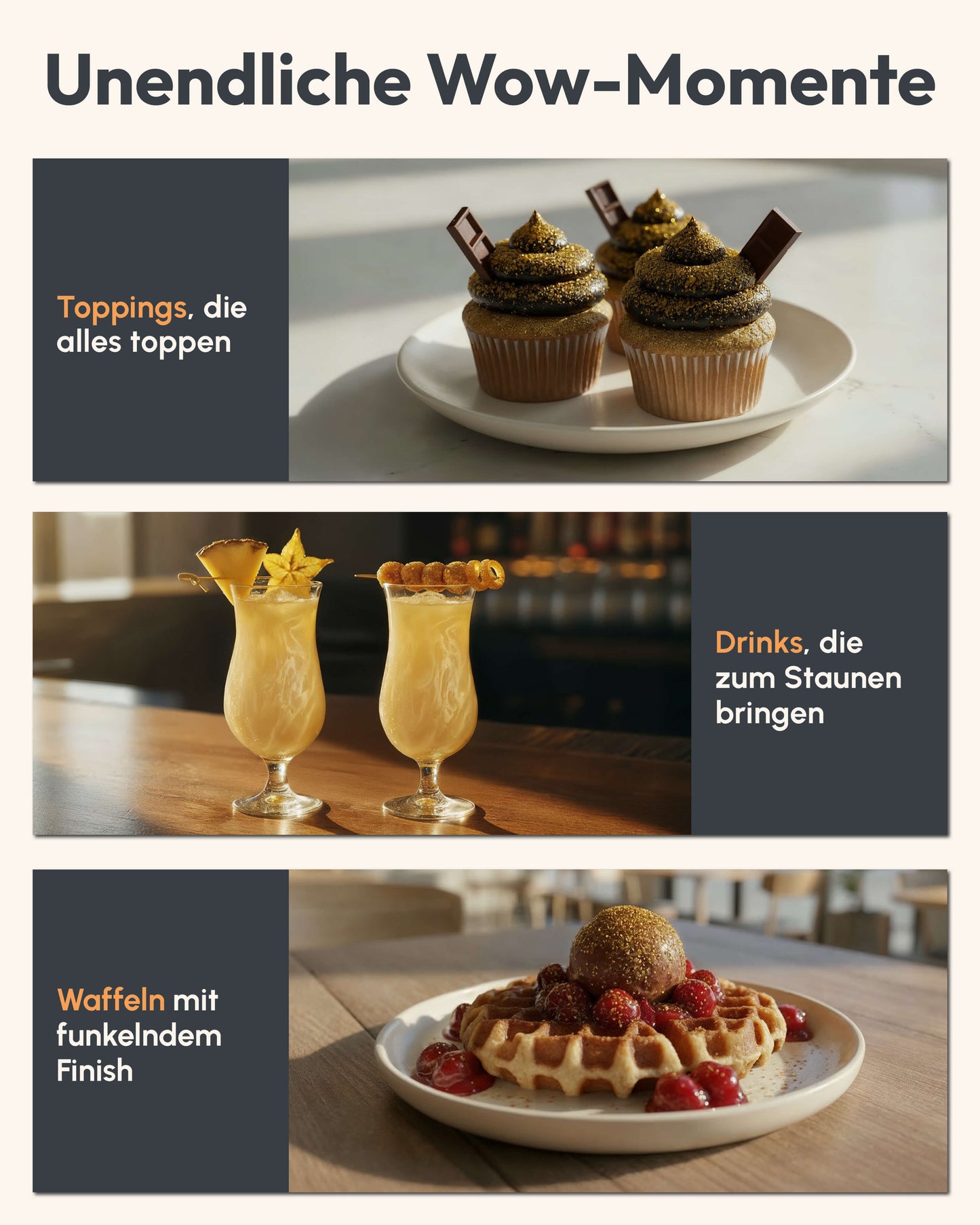 Essbarer Glitzer Gold (6g)