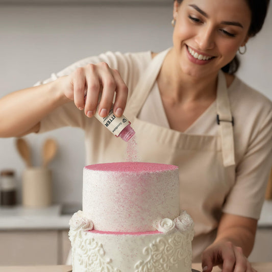 Essbarer Glitzer Rosa (6g)