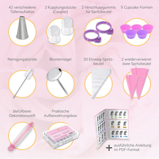 XXL Spritztüllen-Set (77 Teile)