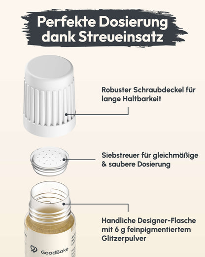 Essbarer Glitzer Gold (6g)