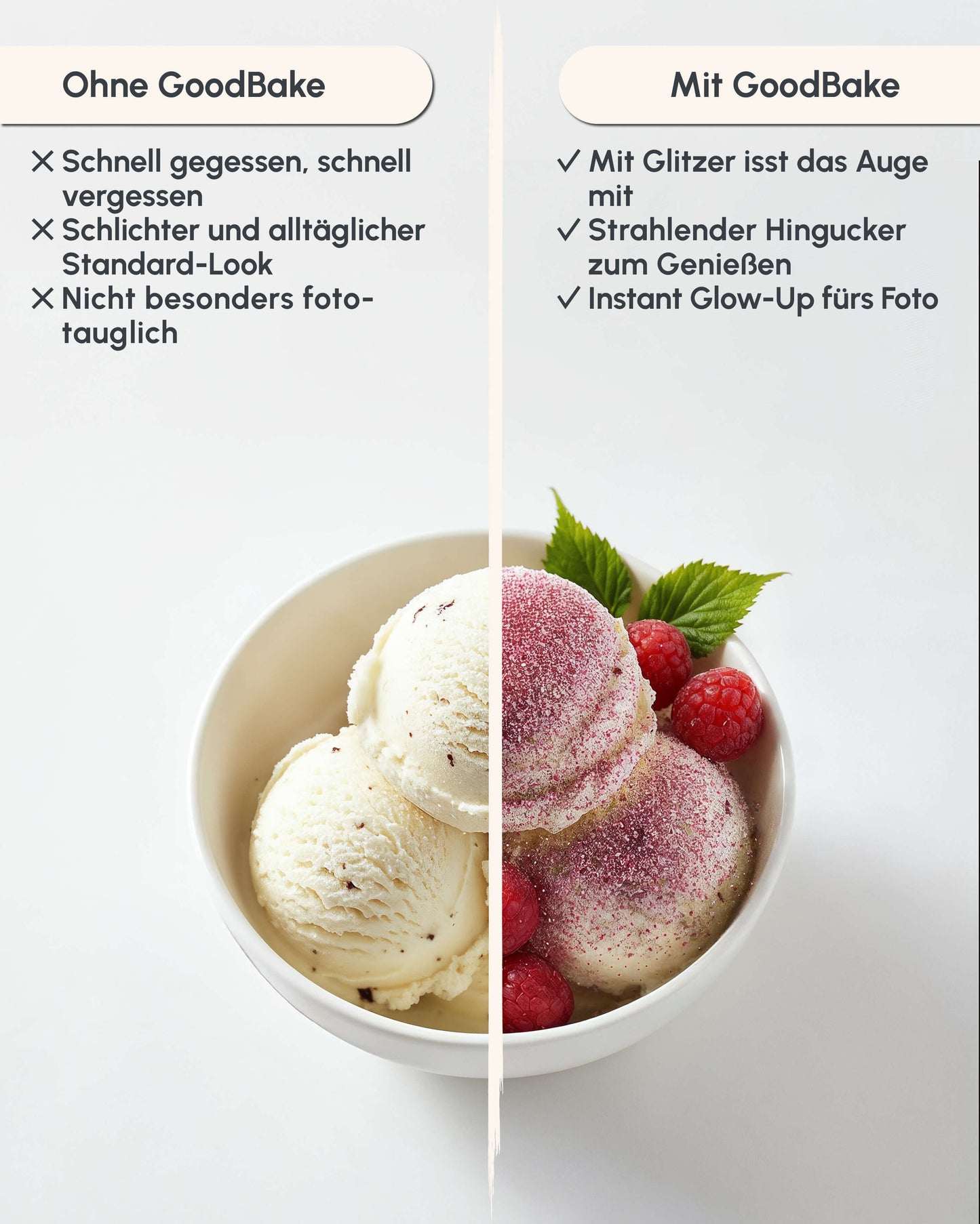 Essbarer Glitzer Rosa (6g)