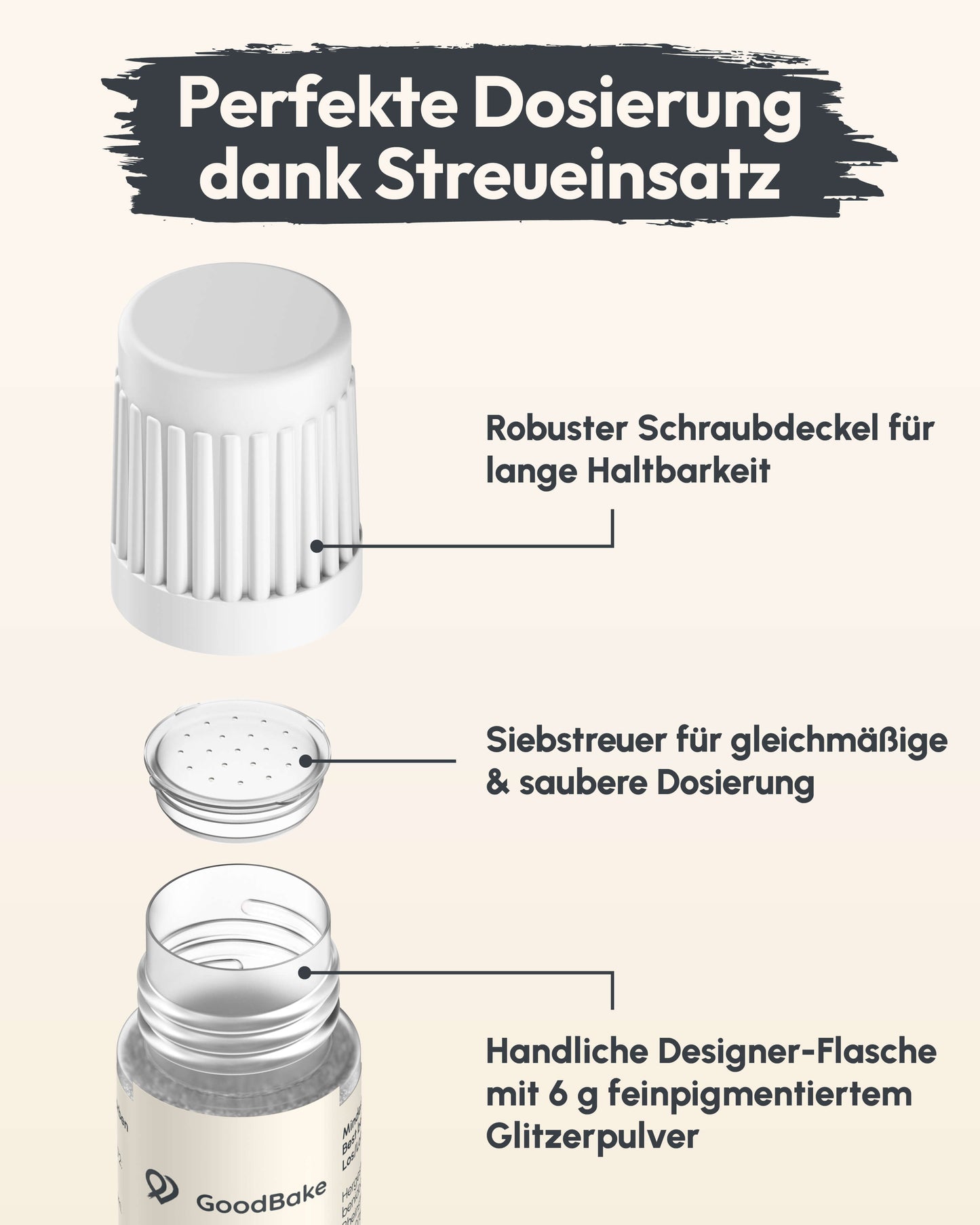 Essbarer Glitzer (4er Set)