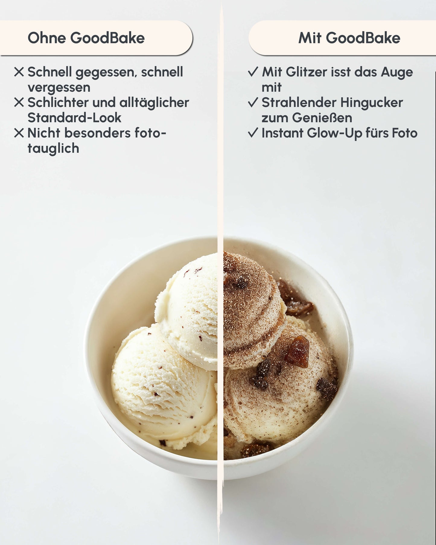 Essbarer Glitzer Rosegold (6g)