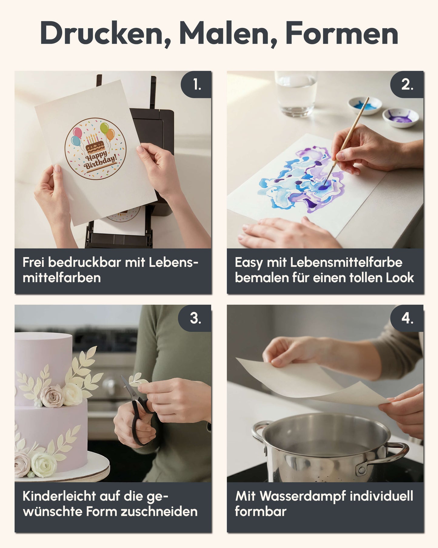 Oblatenpapier DIN A4 (25 Blatt)