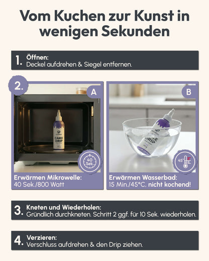 Cake Drip Choco Edition Schwarz (150g)