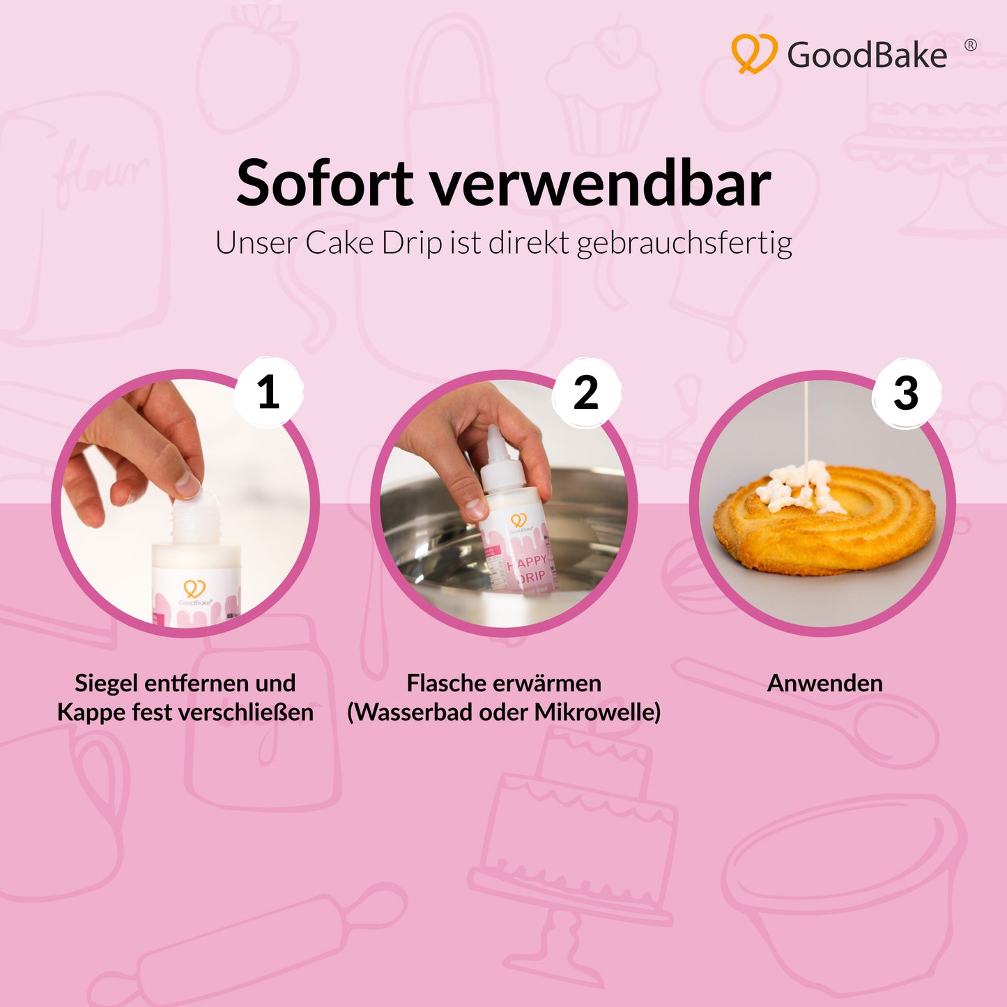 Happy Drip Cake Drip Baby Pink (145 g)