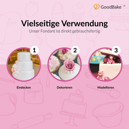 Premium-Fondant weiß (500g)