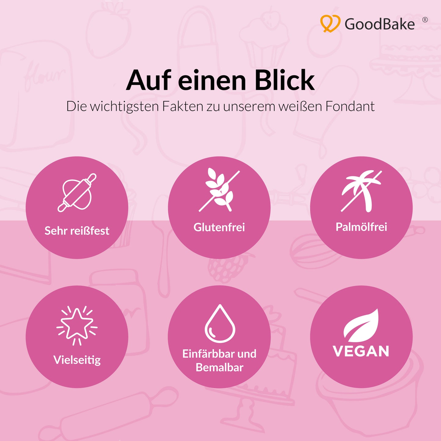 Premium-Fondant weiß (500g)