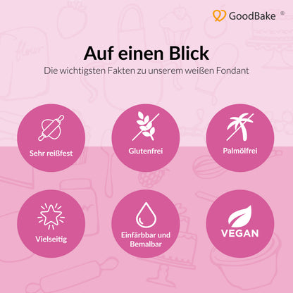 Premium-Fondant weiß (500g)