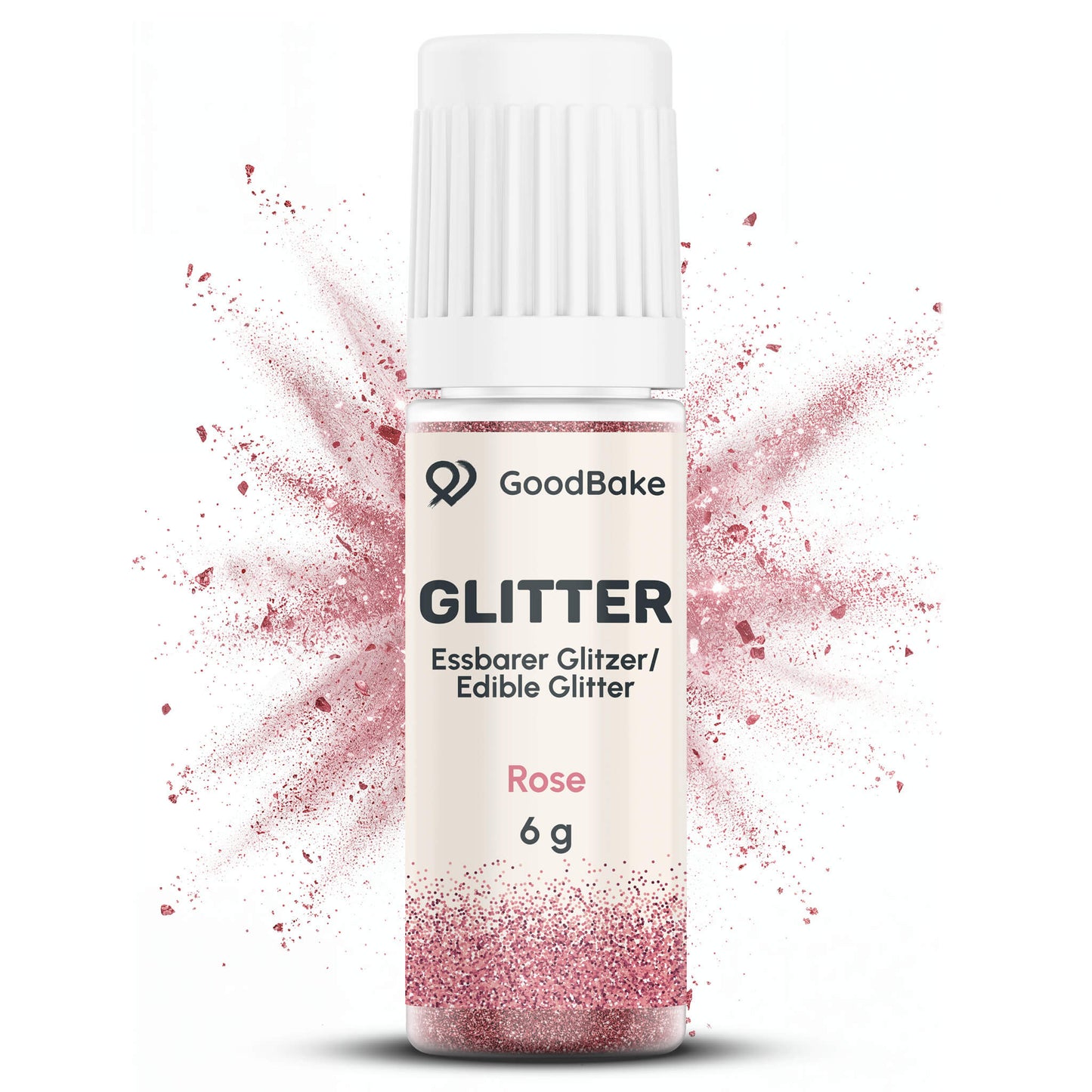 Essbarer Glitzer Rosa (6g)