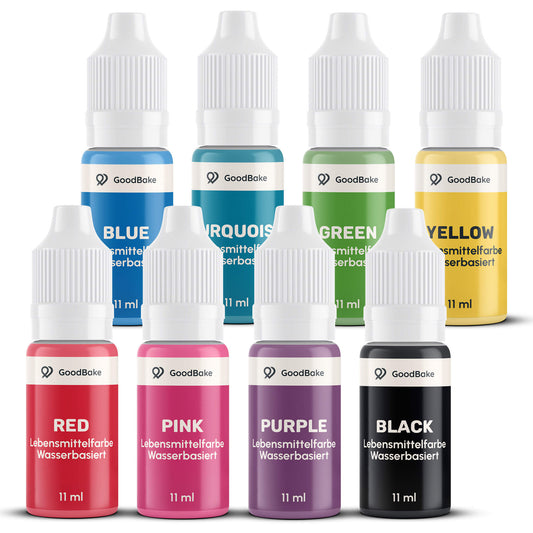 Lebensmittelfarben Starter Set (8 Farben)