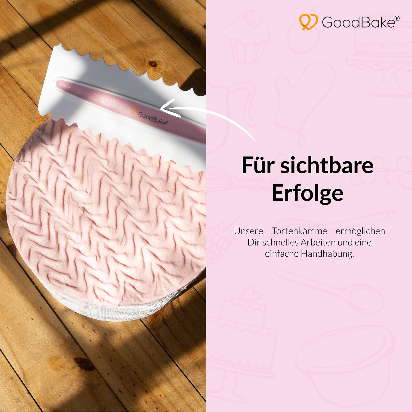 Tortenkamm-Set (3-teilig)