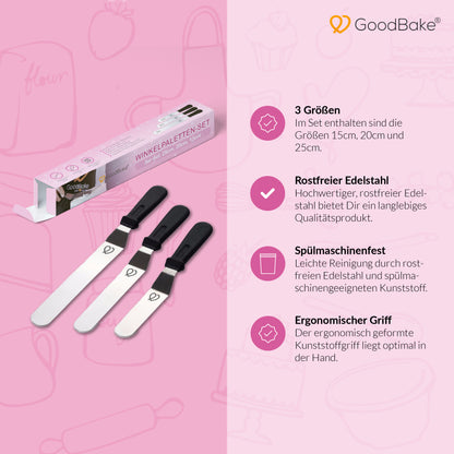 Winkelpaletten 3er-Set (15cm, 20cm, 25cm)