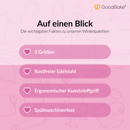 Winkelpaletten 3er-Set (15cm, 20cm, 25cm)