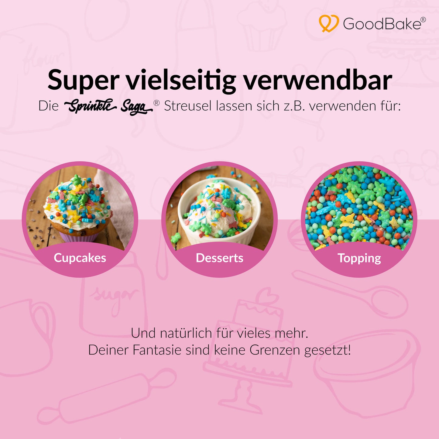 XXL Packung Streusel-Mix "Dinomania" (227g)