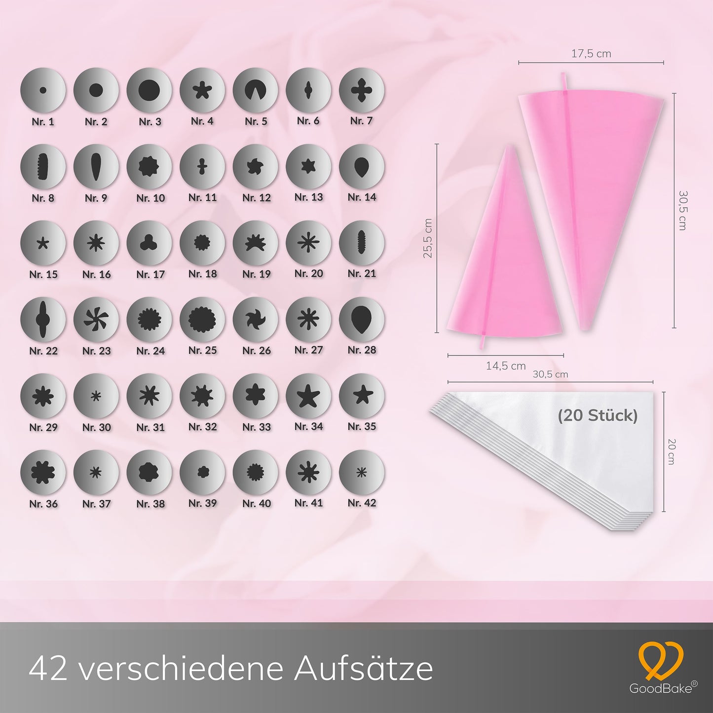 XXL Spritztüllen-Set (77 Teile)