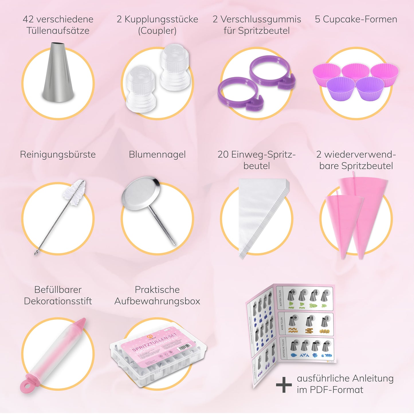 XXL Spritztüllen-Set (77 Teile)