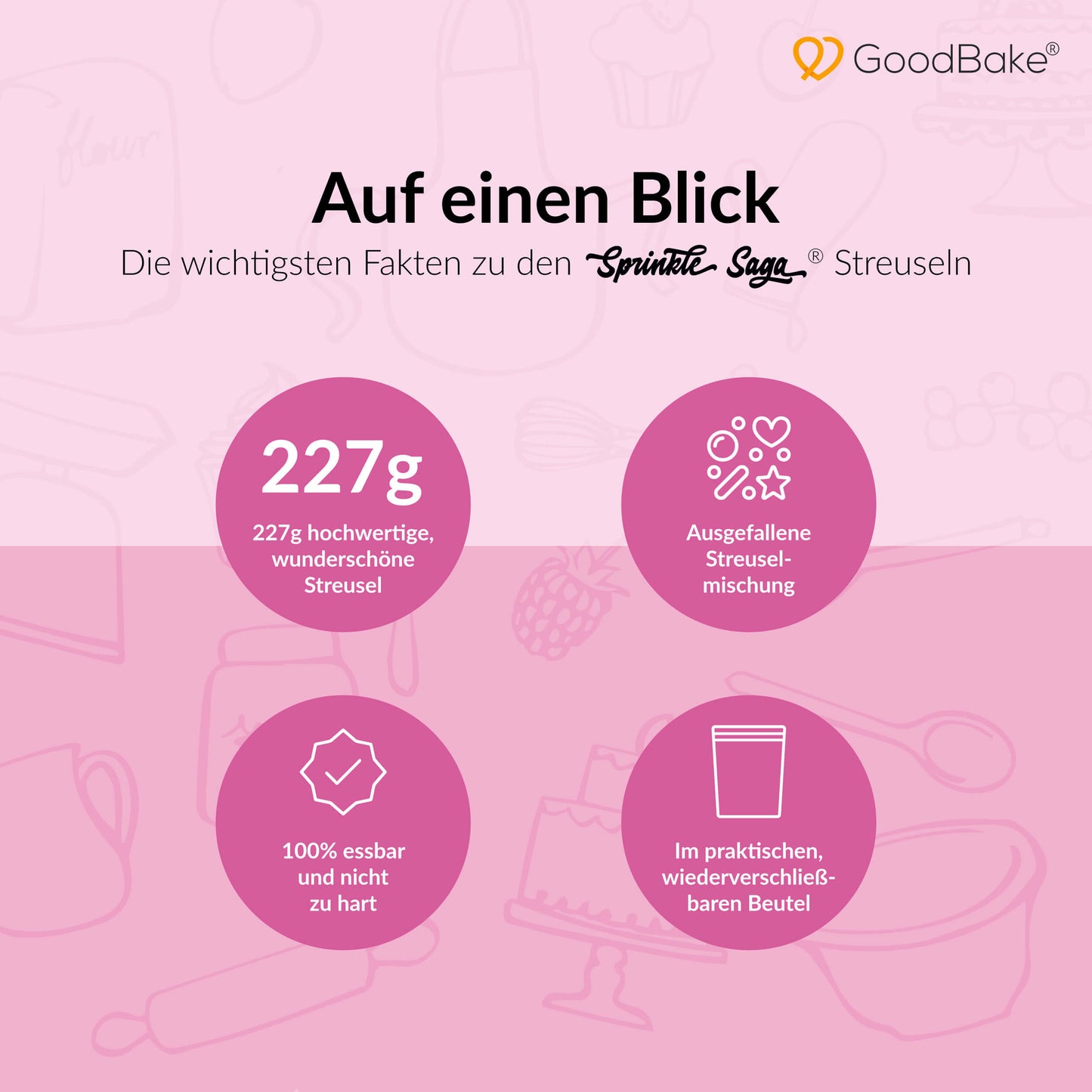 XXL Packung Streusel-Mix "Lovelylicious" (227g)