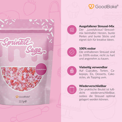 XXL Packung Streusel-Mix "Lovelylicious" (227g)