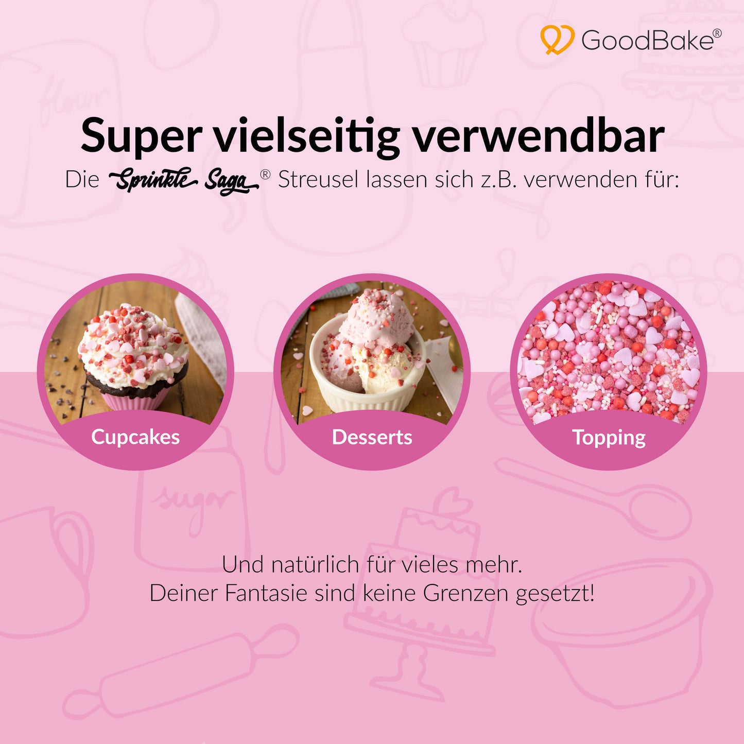 XXL Packung Streusel-Mix "Lovelylicious" (227g)