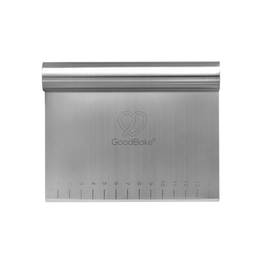 Metall-Teigkarte aus Edelstahl (mit Skala)