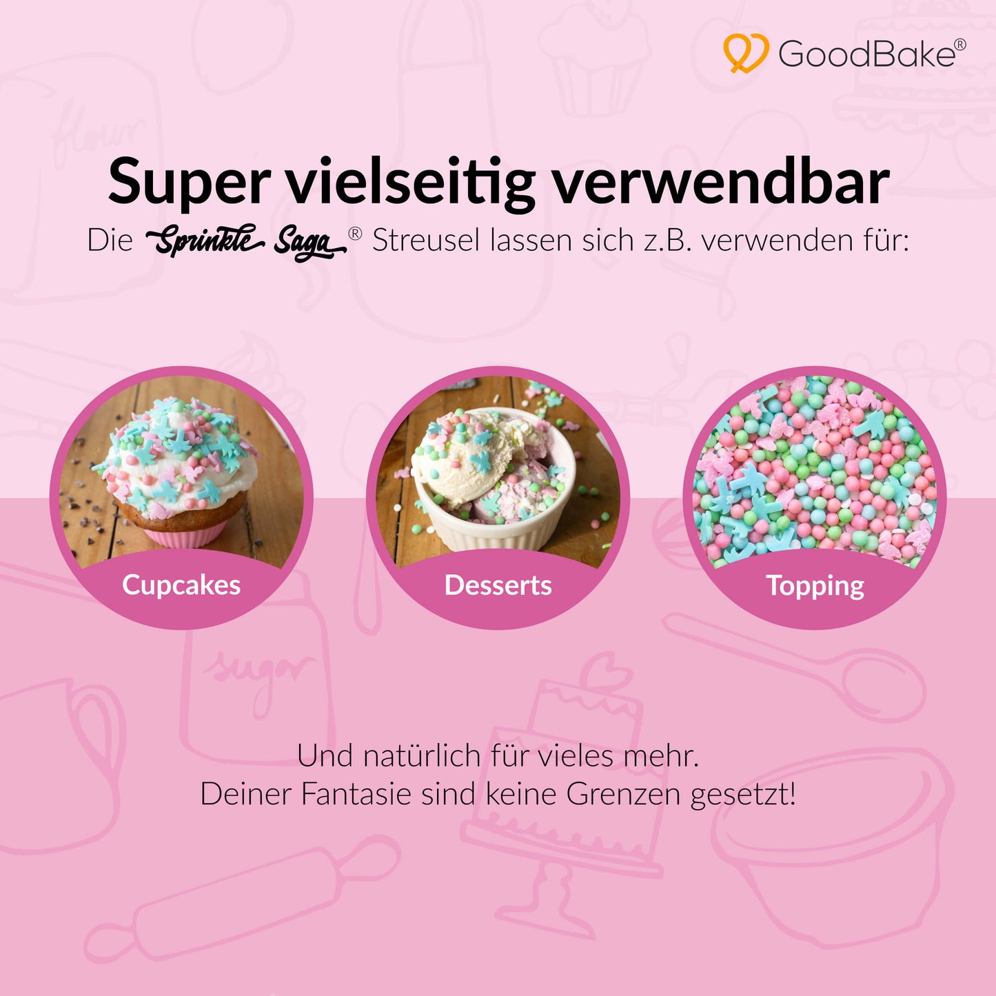 XXL Packung Streusel-Mix "Miami Vibes" (227g)